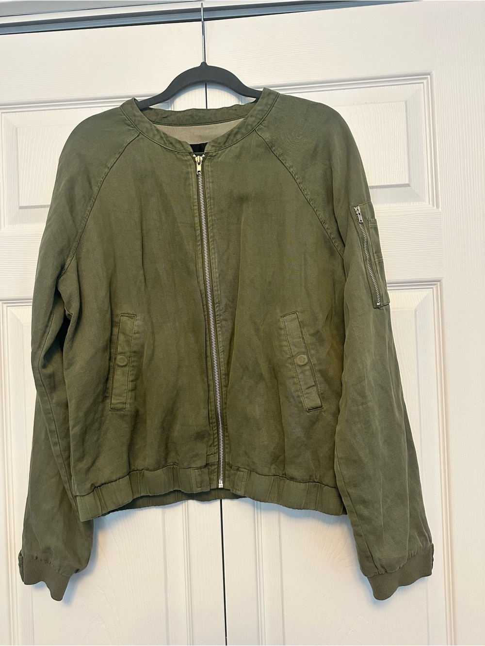 Sanctuary Olive Green Utility Bomber Jacket